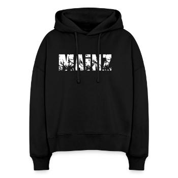 Mainz - Stanley/Stella Boxy Frauen Bio Hoodie Nora - Schwarz - Vorne