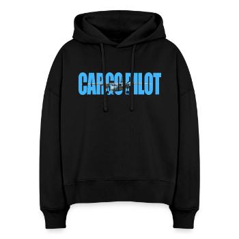 Cargo pilot An-26 - Stanley/Stella Boxy Frauen Bio Hoodie Nora - Schwarz - Vorne