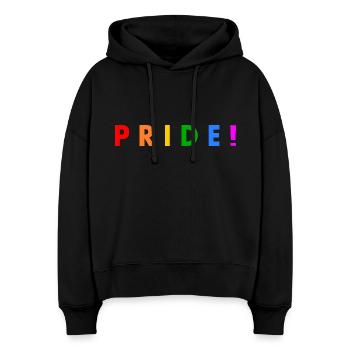 Pride - Stanley/Stella Boxy Frauen Bio Hoodie Nora - Schwarz - Vorne
