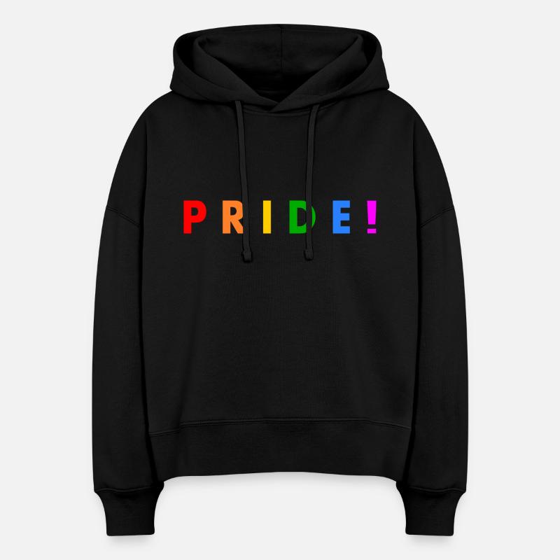 Pride - Stanley/Stella Boxy Frauen Bio Hoodie Nora - Schwarz