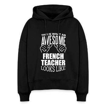 Französisch, französisch, französisch - Stanley/Stella Boxy Frauen Bio Hoodie Nora - Schwarz - Vorne