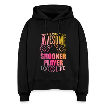 Snooker - Stanley/Stella Boxy Frauen Bio Hoodie Nora - Schwarz - Vorne