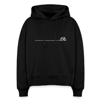 Fahrrad - Stanley/Stella Boxy Frauen Bio Hoodie Nora - Schwarz - Vorne