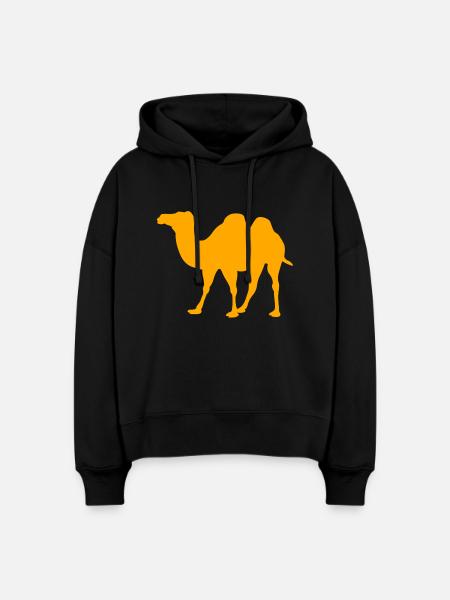 chameau - Stanley/Stella Boxy Frauen Bio Hoodie Nora - Schwarz