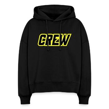 Crew - Stanley/Stella Boxy Frauen Bio Hoodie Nora - Schwarz - Vorne
