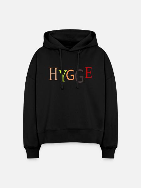 HYGGE - Stanley/Stella Boxy Frauen Bio Hoodie Nora - Schwarz