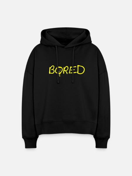 Bored - Stanley/Stella Boxy Frauen Bio Hoodie Nora - Schwarz