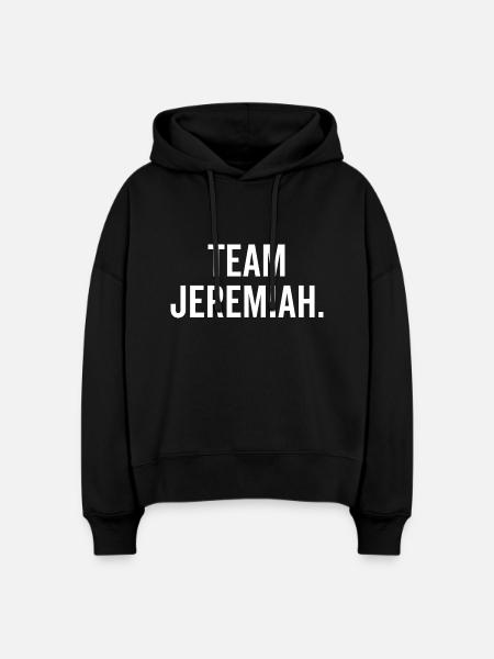 Team Jeremiah - Stanley/Stella Boxy Frauen Bio Hoodie Nora - Schwarz