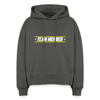 Team Mitglied - Stanley/Stella Boxy Frauen Bio Hoodie Nora - Anthrazit - Vorne
