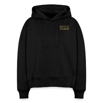 Gottes Nahrung - Stanley/Stella Boxy Frauen Bio Hoodie Nora - Schwarz - Vorne