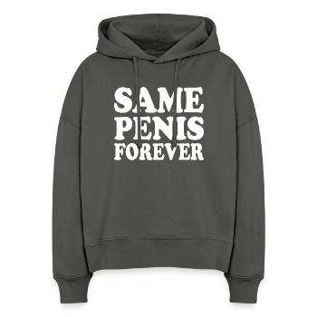 Same penis forever - Stanley/Stella Boxy Frauen Bio Hoodie Nora - Anthrazit - Vorne
