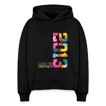 13. GEBURTSTAG LIMITED EDITION 2013 - Stanley/Stella Boxy Frauen Bio Hoodie Nora - Schwarz - Vorne