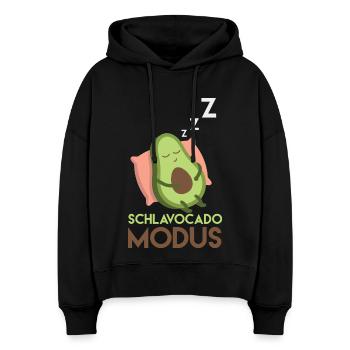 Schlavocado Modus - Stanley/Stella Boxy Frauen Bio Hoodie Nora - Schwarz - Vorne
