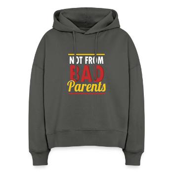 Not From Bad Parents - Stanley/Stella Boxy Women Organic Hoodie Nora - anthracite - Front
