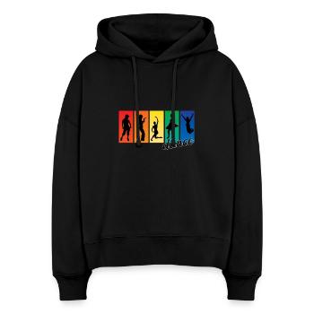 Dance - Stanley/Stella Boxy Frauen Bio Hoodie Nora - Schwarz - Vorne