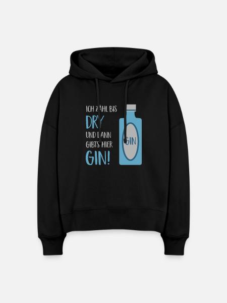 GIN - Stanley/Stella Boxy Frauen Bio Hoodie Nora - Schwarz