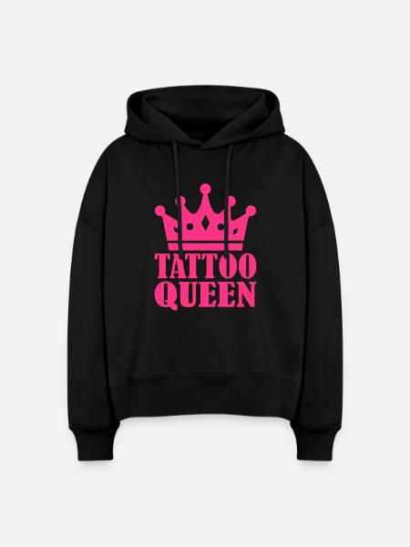 Tattoo - Stanley/Stella Boxy Frauen Bio Hoodie Nora - Schwarz