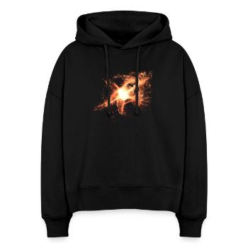 Explosion - Stanley/Stella Boxy Frauen Bio Hoodie Nora - Schwarz - Vorne
