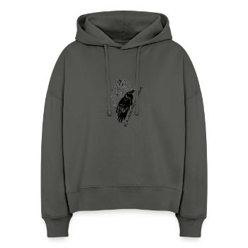 Wikinger - Stanley/Stella Boxy Frauen Bio Hoodie Nora - Anthrazit - Vorne