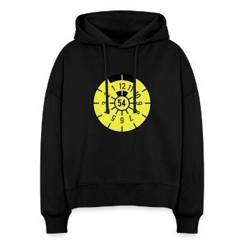 TÜV 1954 - Stanley/Stella Boxy Frauen Bio Hoodie Nora - Schwarz - Vorne