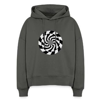 inner_vision - Stanley/Stella Boxy Frauen Bio Hoodie Nora - Anthrazit - Vorne