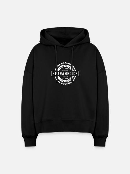 Paramedic - Stanley/Stella Boxy Frauen Bio Hoodie Nora - Schwarz