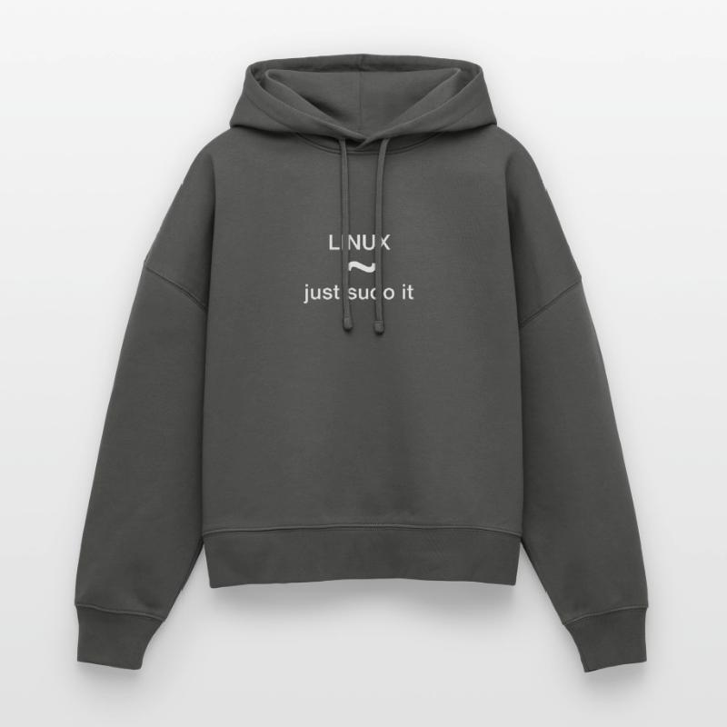 Just sudo it pc programmer nerd code delete un Sweat à capuche bio Nora coupe boxy Stanley/Stella Femme