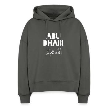 Abu Dhabi vereinigte Arabische Emirate Souvenir  - Stanley/Stella Boxy Frauen Bio Hoodie Nora - Anthrazit - Vorne