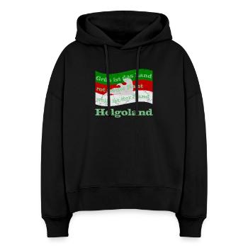 helgoland insel - Stanley/Stella Boxy Frauen Bio Hoodie Nora - Schwarz - Vorne