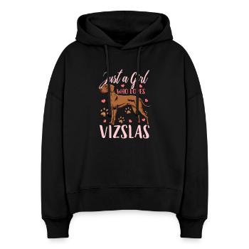Vizsla - Stanley/Stella Boxy Women Organic Hoodie Nora - black - Front