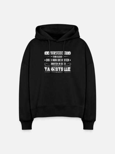 Tankstelle Tankstellenwart - Stanley/Stella Boxy Frauen Bio Hoodie Nora - Schwarz