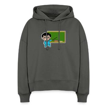 Lehrer Job Angestellter Erfolg Vorgesetzter Arbeit - Stanley/Stella Boxy Frauen Bio Hoodie Nora - Anthrazit - Vorne