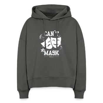 Can’t Mask Today – Social Energy Not Found - Stanley/Stella Boxy Frauen Bio Hoodie Nora - Anthrazit - Vorne