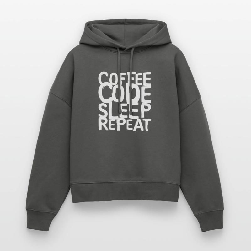 coffee code Programmierer - Informatik Arbeit Logo Stanley/Stella Boxy Frauen Bio Hoodie Nora