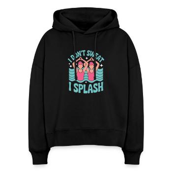 Synchronschwimmen Kunstschwimmen Wassersport - Stanley/Stella Boxy Frauen Bio Hoodie Nora - Schwarz - Vorne