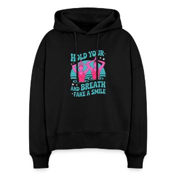 Synchronschwimmen Kunstschwimmen Wassersport - Stanley/Stella Boxy Frauen Bio Hoodie Nora - Schwarz - Vorne
