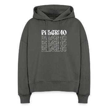 Palermo logo design - Stanley/Stella Boxy Women Organic Hoodie Nora - anthracite - Front