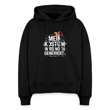 Kostüm Wird Noch Generiert Köln Karneval Fasching - Stanley/Stella Boxy Frauen Bio Hoodie Nora - Schwarz - Vorne