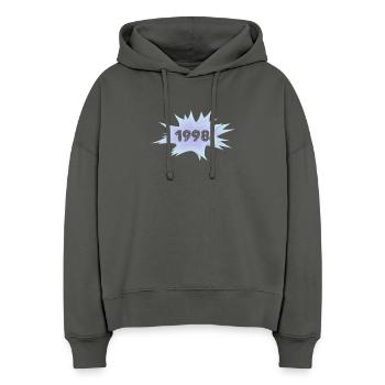1998 - Stanley/Stella Boxy Women Organic Hoodie Nora - anthracite - Front