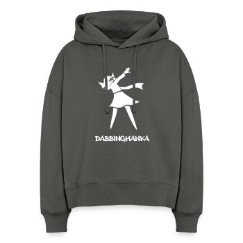 DABBING HANKA - Stanley/Stella Boxy Women Organic Hoodie Nora - anthracite - Front