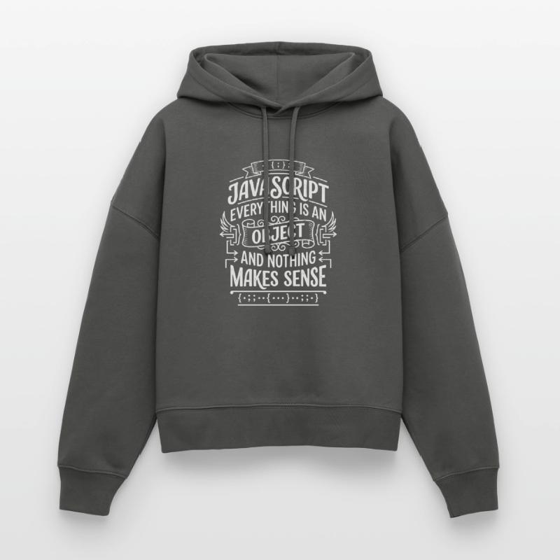 JavaScript : Tout est un objet Sweat à capuche bio Nora coupe boxy Stanley/Stella Femme