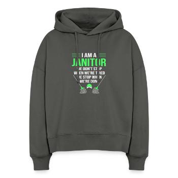 caretaker - Stanley/Stella Boxy Women Organic Hoodie Nora - anthracite - Front