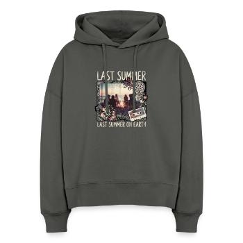 Last Summer - Stanley/Stella Boxy Frauen Bio Hoodie Nora - Anthrazit - Vorne