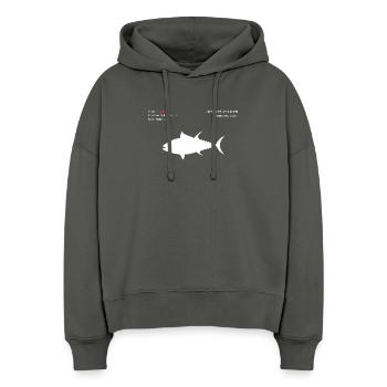 Tuna - Stanley/Stella Boxy Women Organic Hoodie Nora - anthracite - Front