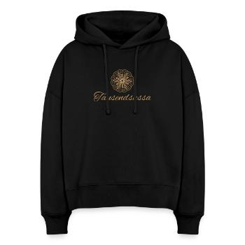 Tausendsassa - Wortschätze - vergessene Wörter - Stanley/Stella Boxy Frauen Bio Hoodie Nora - Schwarz - Vorne