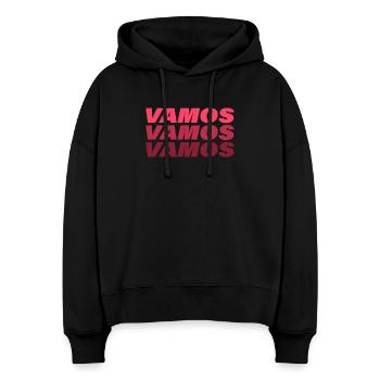 Vamos - Stanley/Stella Boxy Women Organic Hoodie Nora - black - Front