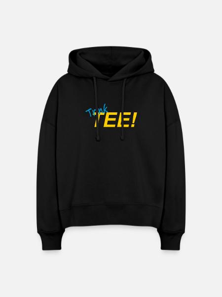 TRINK TEE! - Stanley/Stella Boxy Frauen Bio Hoodie Nora - Schwarz