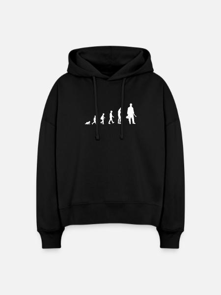 Entwicklung vom Baby zum Klempner - Stanley/Stella Boxy Frauen Bio Hoodie Nora - Schwarz