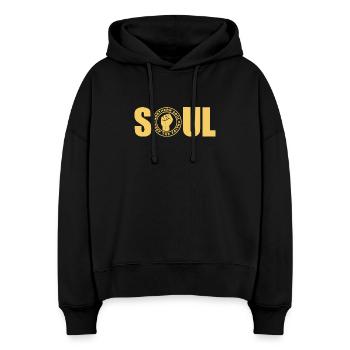 Northern Soul - Behalte den Glauben - Stanley/Stella Boxy Frauen Bio Hoodie Nora - Schwarz - Vorne