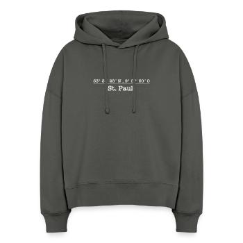 Coordinates St Pauli - Stanley/Stella Boxy Women Organic Hoodie Nora - anthracite - Front